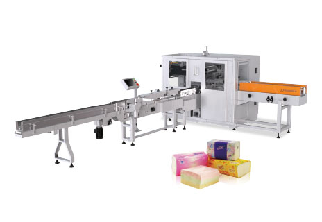 全伺服高速抽取式面巾纸包装机